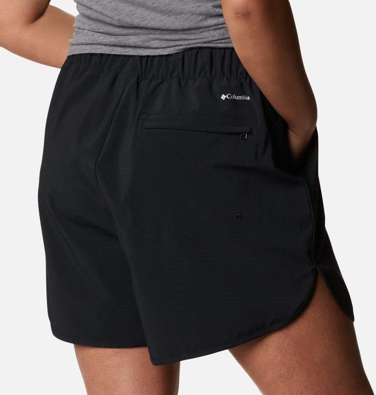 Women's Columbia Pleasant Creek Stretch Shorts Black | Plus Size CA-W054A